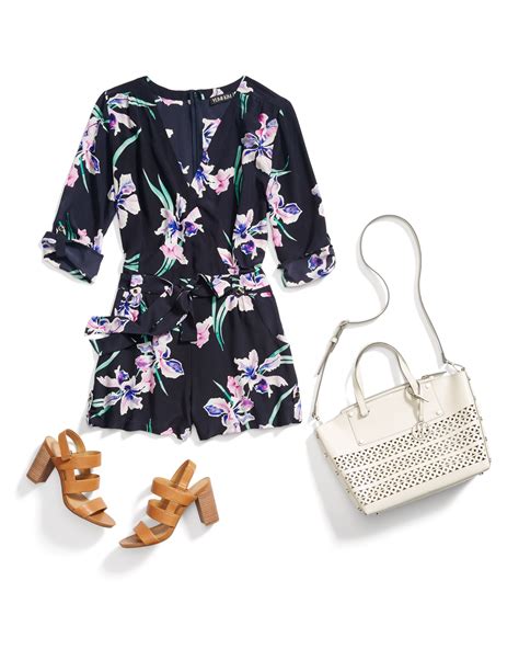 Stitch Fix Spring Resort Wear Floral Romper How To Wear Stitch Fix