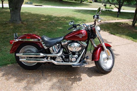 Harley Davidson Flstf I Softail Fat Boy Red Franklin