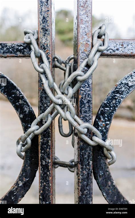 Padlocked Gates Hi Res Stock Photography And Images Alamy