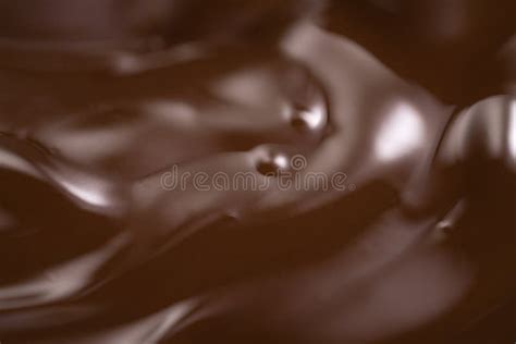 Melting Dark Chocolate Closeup Stock Photo Image Of Metal Food