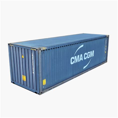 Contenedor CMA CGM Modelo 3D 49 Max Free3D