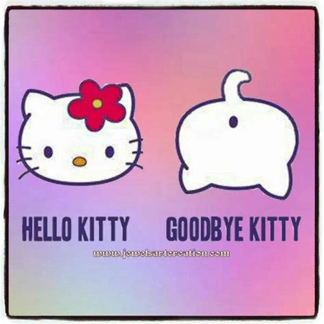 Hello And Goodbye Hello Kitty Goodbye Kitty Kitty