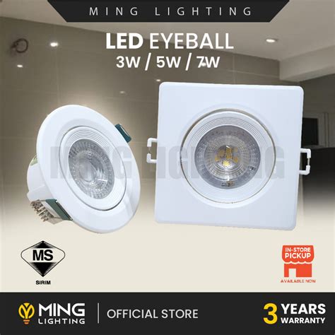 Sirim Led Eyeball Led W W W Spotlight Lampu Siling Ceiling