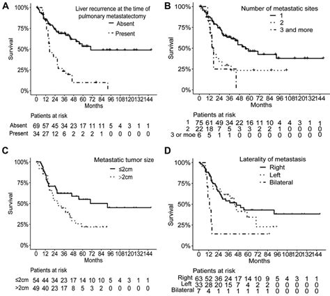 Overall Kaplan Meier Survival Curves For Patients After Pulmonary