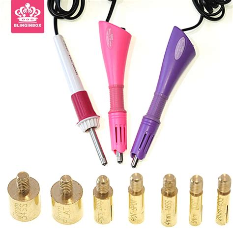 Aliexpress Buy Pink Purple White Hotfix Rhinestone Applicator Hot Fix Applicator Iron On