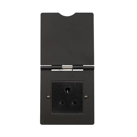 Soho Lighting Matt Black 5 Amp Floor Socket Matt Black Floor Light