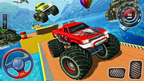 Monster Truck Mega Ramp Impossible Driver Car Stunt Racing Android