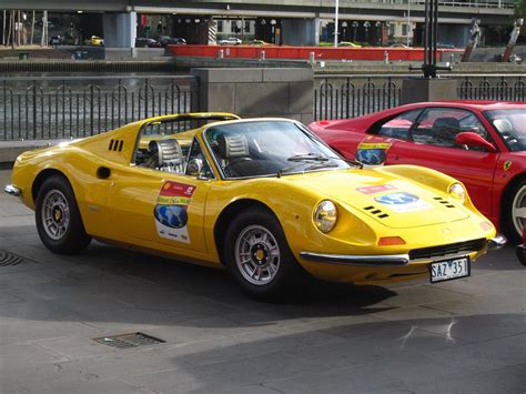 Ferrari Dino 246 Gts Front Right View Of A Yellow Dino Pa Flickr