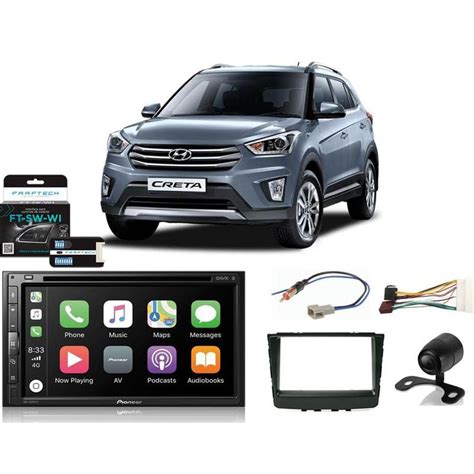 Kit DVD Player Hyundai Creta 2017 a 2020 AVH Z5280TV Câmera de ré