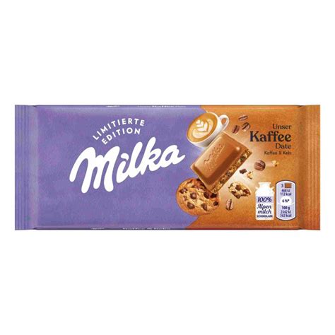 Milka Unser Unser Kaffee Date Kaffee Keks Schokolade 100g Tafel