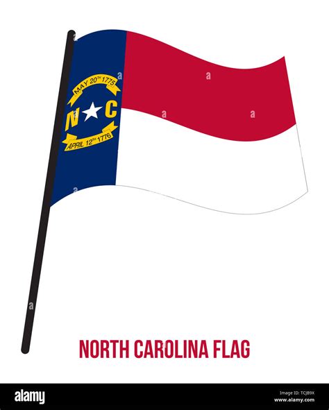 North Carolina Flag Vector