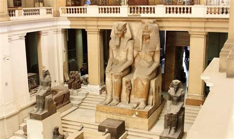 The Colossal Statue Of Amenhotep III And Tiye