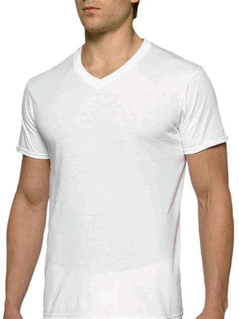 Gildan Adult Big Mens Short Sleeve V Neck White T Shirt 5 Pack Size