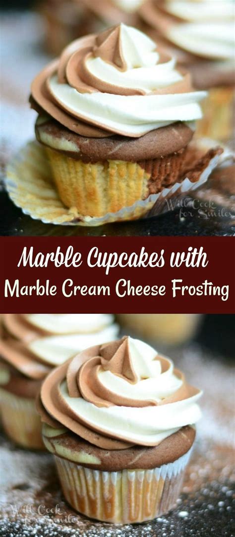 Marble cupcakes with marble cream cheese frosting – Artofit