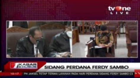 Detik Detik Sidang Fredy Sambo Dimulai Tonton Di Link Live TV One