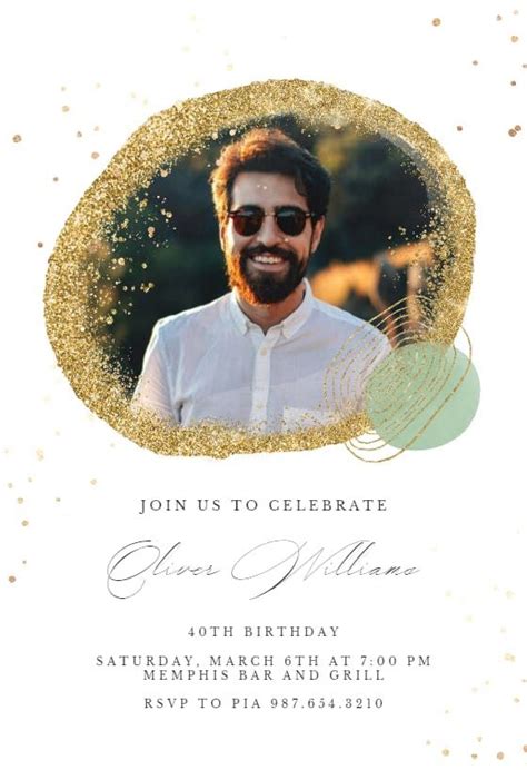 Nature Inspired Birthday Invitation Template Free Greetings