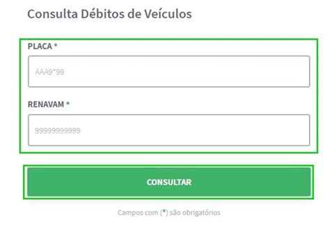 Print da tela mostrando onde inserir as informações para fazer a