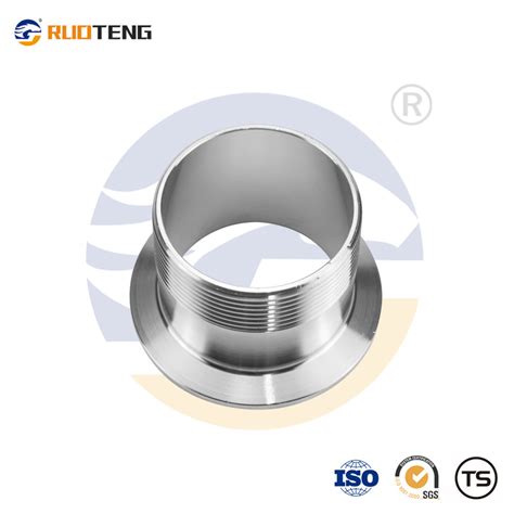 Ruoteng Sanitary Pipe Fitting Stainless Steel SS304 Male Thread