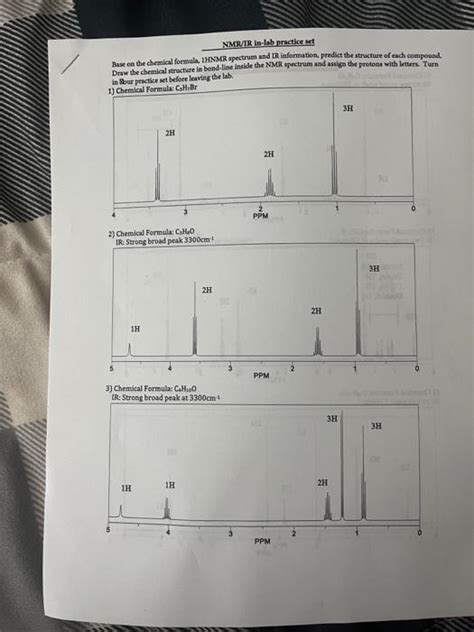 Solved Base On The Chemical Formula Hnmr Spectrum And Ir Chegg