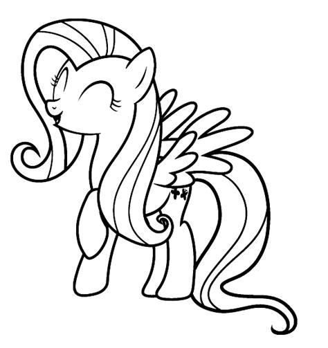 Fluttershy Coloring Pages Printable For Free Download