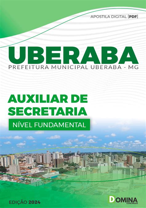 Apostila Pref Uberaba MG 2024 Auxiliar De Secretaria