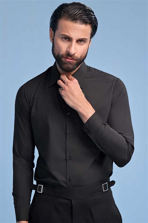 Black Oxford Dress Shirt Zed