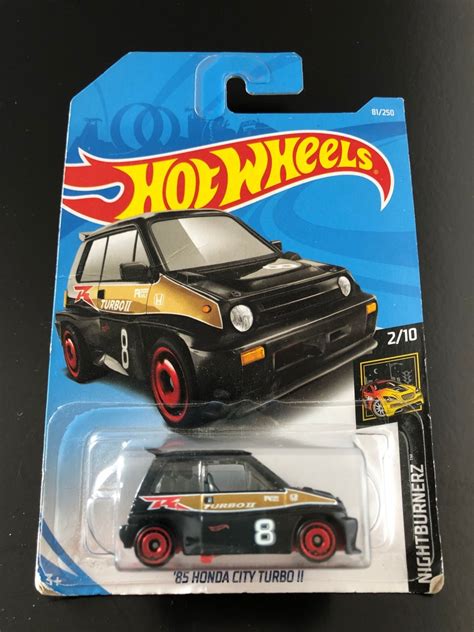 HOT WHEELS 85 HONDA CITY TURBO II NIGHTBURNERZ 2 10 FYF79 NO BLISTER PALADINO LEILÕES