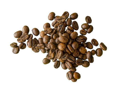 Premium Photo Isolation Of Fair Trade Organic Coffee Beans On A White