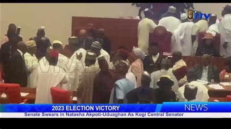 Senate Swears In Natasha Akpoti Uduaghan As Kogi Central Senator Youtube