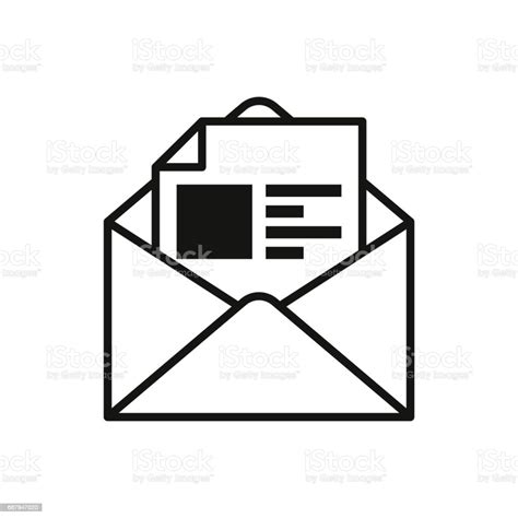 Black Mail Icon Stock Illustration Download Image Now Black Color