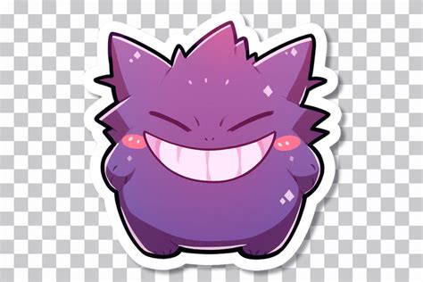 👻💜 Pokémon Cute Gengar PNG Sticker | Free & Transparent - Wallpapers Clan