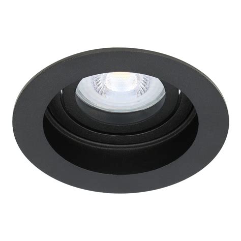 Set Van Stuks Dimbare Led Inbouwspot Laredo Watt K Zwart Ip