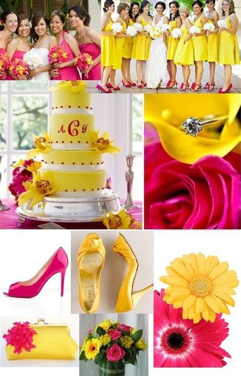 Luxury 80 Of Pink And Yellow Wedding Theme Ideas Ghafarsalitha