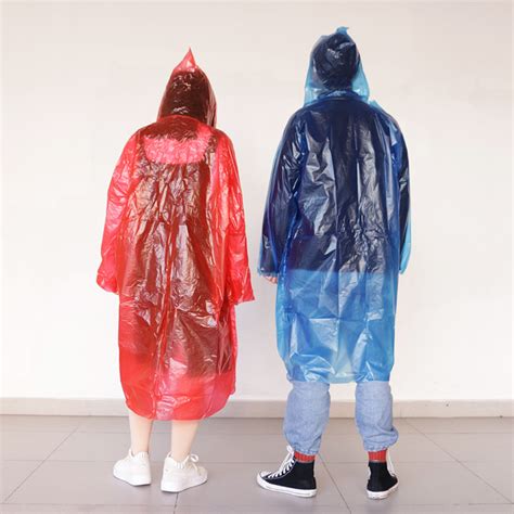 Frosted Adult Transparent Disposable Raincoat Raincoat Manufacturers