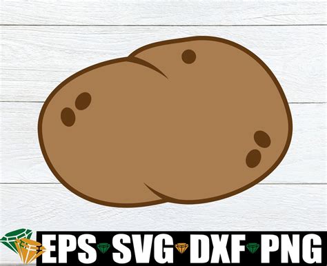 Potato Svg Potato Clipart Potato Cut File Thanksgiving Food Clipart