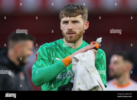 Nottingham Uk Th Jan Daniel Grimshaw Of Blackpool Applauds