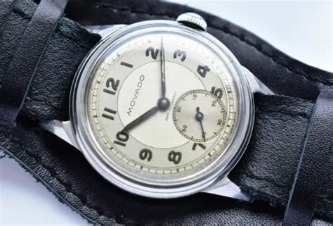 Orologio Da Polso Militare Molto Raro Movado Ww Era Serviced Eur