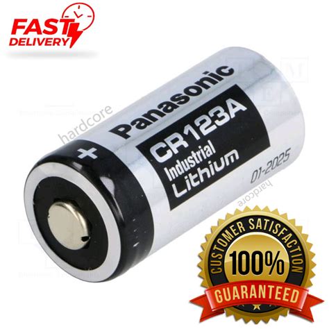 Original Panasonic Cr123a 3v Lithium Battery Cr17345 1550mah For Replace Digital Film Photo