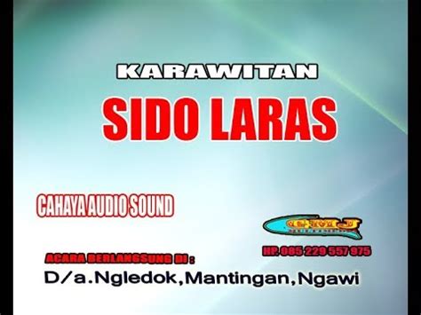 LIVE KARAWITAN SIDO LARAS Dokumentasi GMJ MULTIMEDIA YouTube