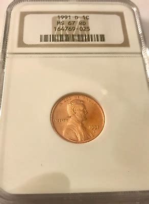 D Lincoln Cent Ngc Ms Rd Cert Ebay