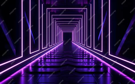 Premium AI Image | A purple tunnel with a purple background and a ...