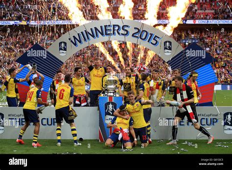 Soccer Fa Cup Final Arsenal V Aston Villa Wembley Stadium Stock