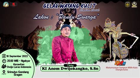 Live Streaming Wayang Kulit Ki Dalang Dwijo Kangko Lakon Pandu Swarga