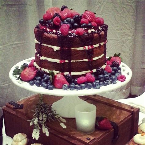 Berry Naked Cake From Shugarshugar Cake Naked Cake Desserts