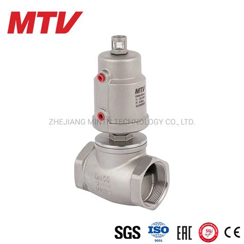 2 2 Way Piston Globe Angle Seat Control Valves Pneumatically Operated