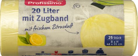 Profissimo Müllbeutel 20 l mit Zugband Zitrusduft 25 St dm at