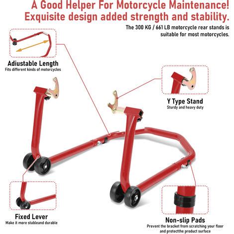 Hengda Caballete De Taller Para Moto Trasera Soporte Elevador Trasero