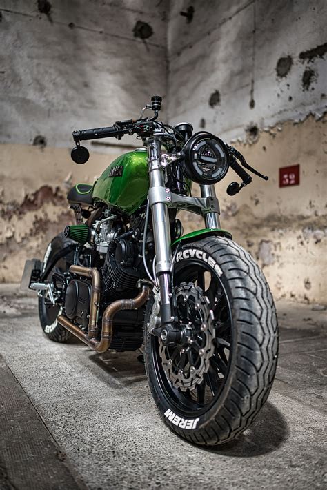 Green With Xv Yamaha Xv From Jerem Motorcycles Pipeburn