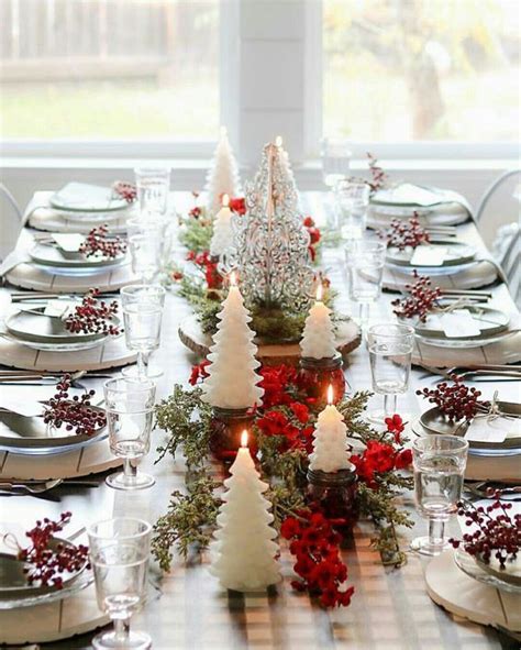 Elegant Diy Christmas Table Decorations And Settings Ideas