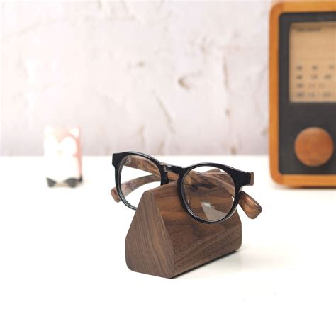 Solid Wood Eye Glasses Stand Etsy